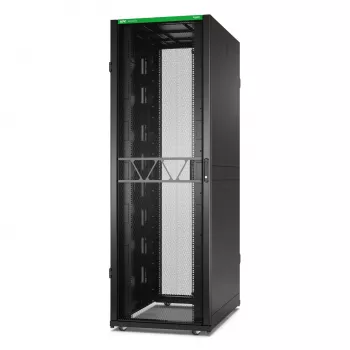 APC NetShelter SX Servera statnis Gen 2, 48U, 2258H x 750W x 1200D mm, ar sāniem, Melns