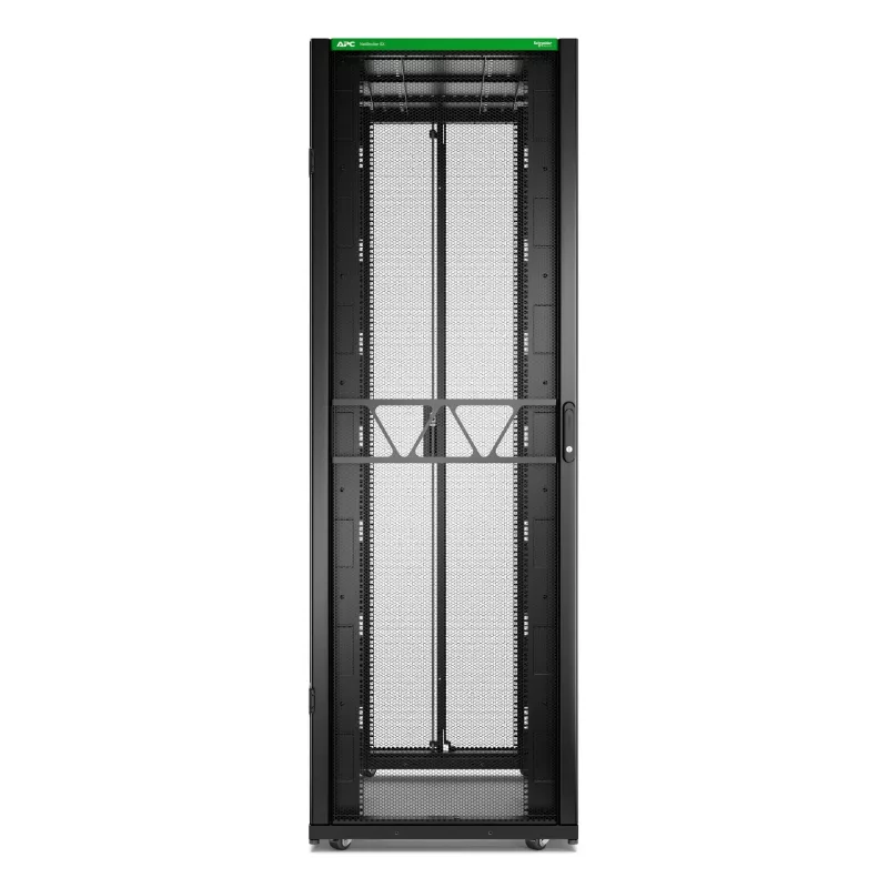 APC NetShelter SX Servera statnis Gen 2, 48U, 2258H x 750W x 1200D mm, ar sāniem, Melns