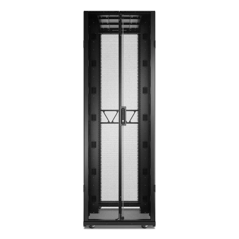 APC NetShelter SX Servera statnis Gen 2, 48U, 2258H x 750W x 1200D mm, ar sāniem, Melns