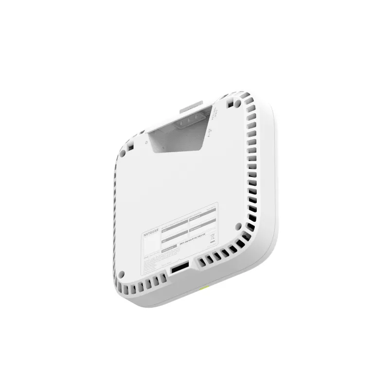 Bezvadu piekļuves punkts Netgear WBE718 — Trīsjoslu 2.4/5/6 GHz, 9400 Mbps, PoE, 1x 2.5GbE, balts