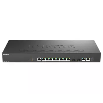 D-Link DMS-1250-12TP/E tīkla komutators pārvaldāms 2.5G Ethernet (100/1000/2500) Power over Ethernet (PoE) melns