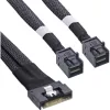 InLine plāns SAS kabelis, SFF-8654 8i uz 2x SFF-8643, 1m