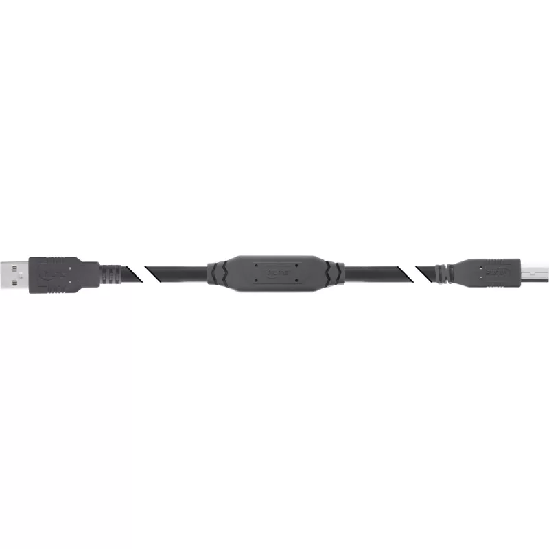 InLine USB 2.0 aktīvais kabelis, USB-A vīr. uz USB-B vīr., 12,5 m