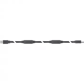 InLine USB 2.0 aktīvais kabelis, USB-A vīrišķais uz USB-B vīrišķais, 20 m, 20 m, USB A, USB B, USB 2.0, 0,48 Gbit/s, melns