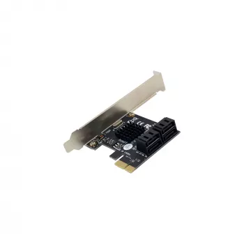 InLine SATA 6Gb/s kontrolieris ar 4 SATA pieslēgvietām PCI-Express 2.0