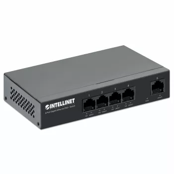 Intellinet 561792 tīkla slēdzis, Gigabit Ethernet (10/100/1000), Power over Ethernet (PoE), melns
