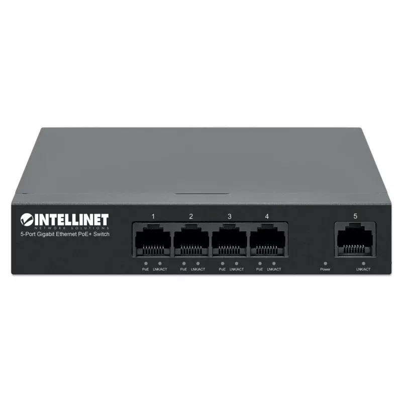 Intellinet 561792 tīkla slēdzis, Gigabit Ethernet (10/100/1000), Power over Ethernet (PoE), melns