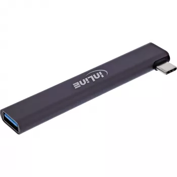 InLine plāns USB-C centrmezgls, 4 porti, USB 3.0 + 3x USB 2.0, plāns dizains