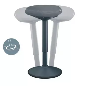 Biroja krēsls Leitz 65450089 Polsterēts sēdeklis Pelēks Plastmasas rāmis