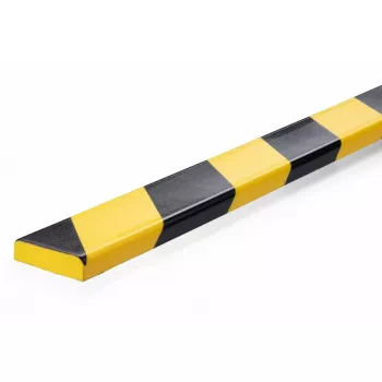 Durable S10 plastmasas plakana lente 1000mm Melna Dzeltena 40mm