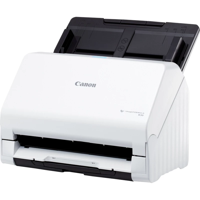 Canon imageFORMULA R30 bezvadītāja galda dokumentu skeneris, 216 x 356 mm, 600 x 600 DPI, ADF + lokšņu padeves skeneris, balts, CIS, RGB LED