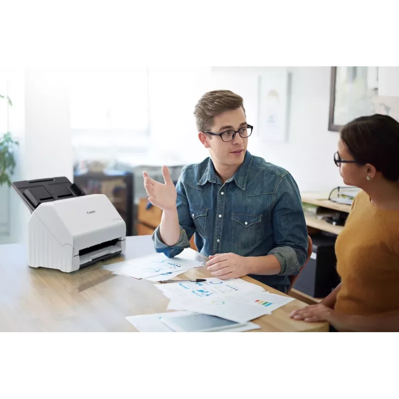 Canon imageFORMULA R30 bezvadītāja galda dokumentu skeneris, 216 x 356 mm, 600 x 600 DPI, ADF + lokšņu padeves skeneris, balts, CIS, RGB LED
