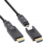 InLine HDMI AOC kabelis, Ultra High Speed HDMI, 8K4K, noņemams spraudnis, 80m