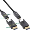 InLine HDMI AOC kabelis, Ultra High Speed HDMI, 8K4K, noņemams spraudnis, 80m