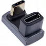 InLine USB4 adapteris, USB-C vīrišķais/sievišķais 180°, alumīnijs, pelēks