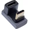 InLine USB4 adapteris, USB-C vīrišķais/sievišķais 180°, alumīnijs, pelēks