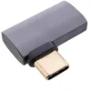 InLine USB4 adapteris, USB-C vīr./ siev. pa labi/pa kreisi leņķveida, alumīnijs, pelēks