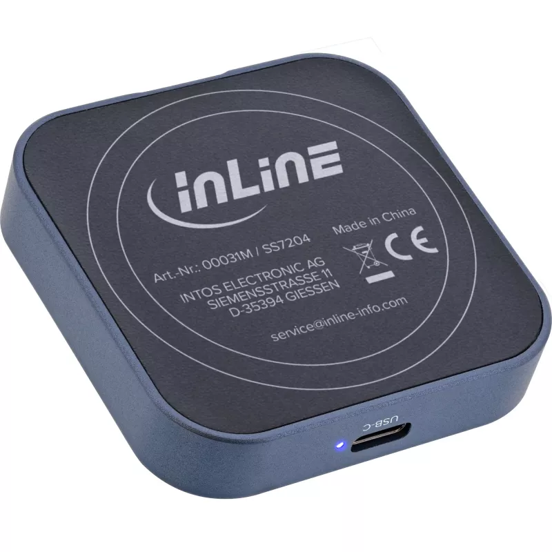 InLine Clip Case - Magnētiskais USB-C korpuss SATA III un NVMe M.2 SSD diskiem