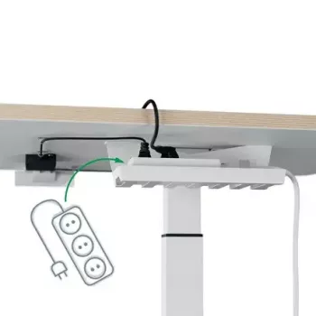 Galda virsma datoram Leitz 65340001 Kvadrātveida Alumīnija Tumši pelēka 600x800x650mm