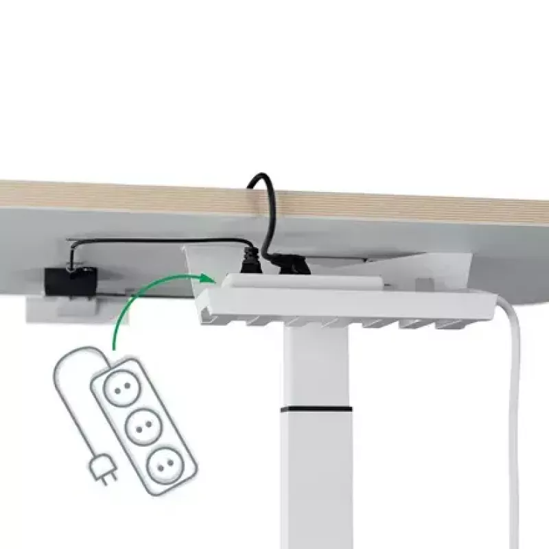 Galda virsma datoram Leitz 65340001 Kvadrātveida Alumīnija Tumši pelēka 600x800x650mm
