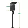 Statīvs InLine 59989C elektromobiļu uzlādes piederumiem tērauda melns 400x200x1667 mm