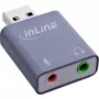 Audio pārveidotājs InLine 33051E USB Type-A pelēks 42mm x 30mm x 12mm