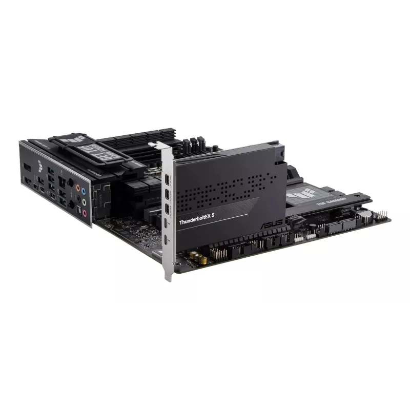 Saskarnes karte ASUS ThunderboltEX 5 — PCIe 4.0, Intel JHL9580, Mini DisplayPort, USB 2.0, 120 Gbit/s