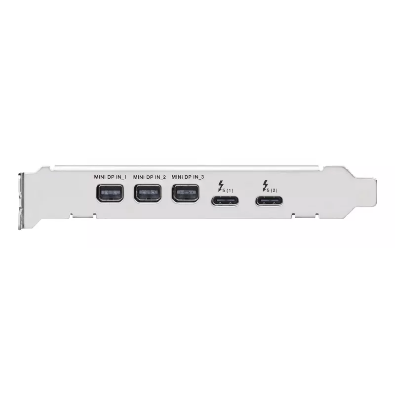 Saskarnes karte ASUS ThunderboltEX 5 — PCIe 4.0, Intel JHL9580, Mini DisplayPort, USB 2.0, 120 Gbit/s