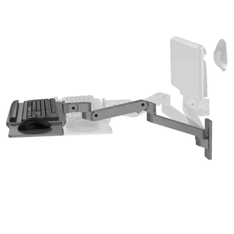 Tastatūras skava Ergotron LX Pro Wall tastatūra Arm tumši pelēka, maks. svars 2,3 kg