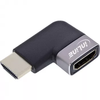 HDMI savienotāju adapteris InLine 17991E melns pelēks apzeltīts
