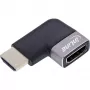 HDMI savienotāju adapteris InLine 17991E melns pelēks apzeltīts