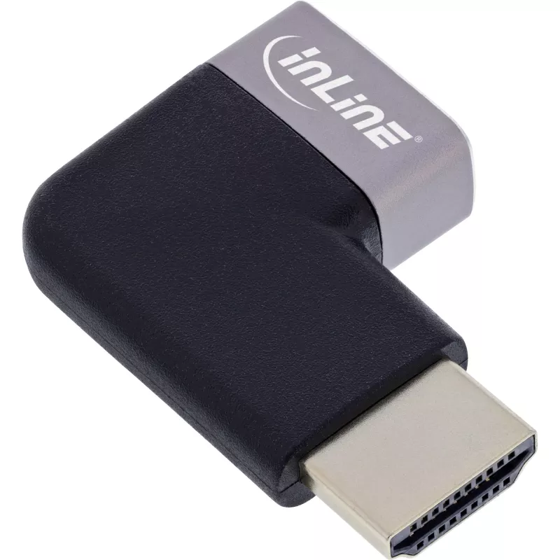 HDMI savienotāju adapteris InLine 17991E melns pelēks apzeltīts