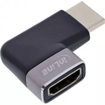 HDMI savienotāju adapteris InLine 17991D melns pelēks apzeltīts