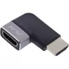HDMI savienotāju adapteris InLine 17991D melns pelēks apzeltīts
