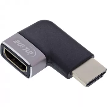 HDMI savienotāju adapteris InLine 17991D melns pelēks apzeltīts