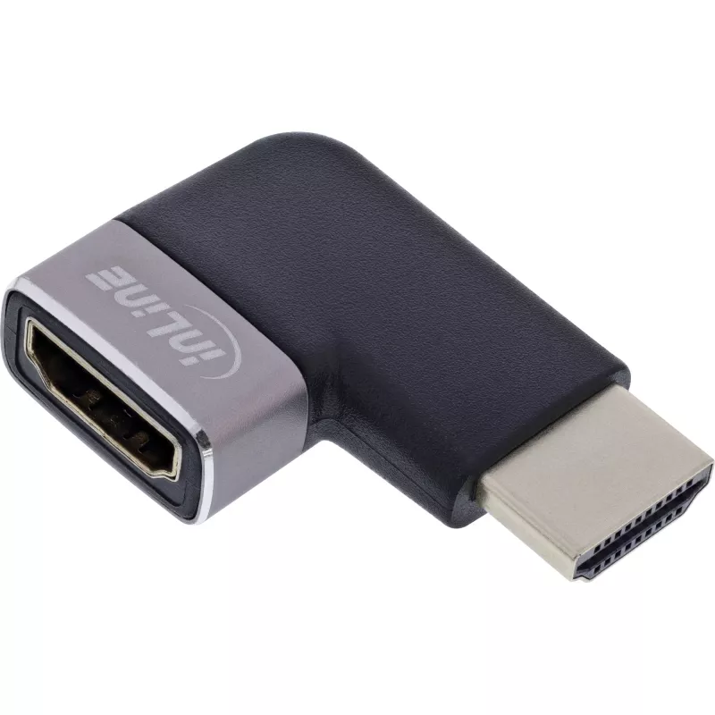 HDMI savienotāju adapteris InLine 17991D melns pelēks apzeltīts