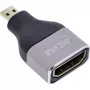 InLine 17991B HDMI A to Micro HDMI D savienotāju adapteris, melns/pelēks