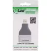 InLine 17991B HDMI A to Micro HDMI D savienotāju adapteris, melns/pelēks