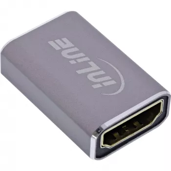 HDMI dzimuma mainītāja adapteris InLine 17991A pelēks zeltīts