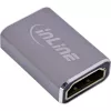 HDMI dzimuma mainītāja adapteris InLine 17991A pelēks zeltīts