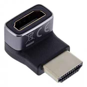 HDMI savienotāju adapteris InLine 17991G Melns Pelēks Zeltīti kontakti