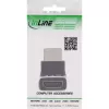 HDMI savienotāju adapteris InLine 17991G Melns Pelēks Zeltīti kontakti