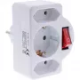 Power Plug Adapter Type F InLine 16471C 2x Type C + Type F balta