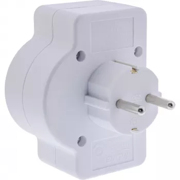 Power Plug Adapter Type F InLine 16471C 2x Type C + Type F balta