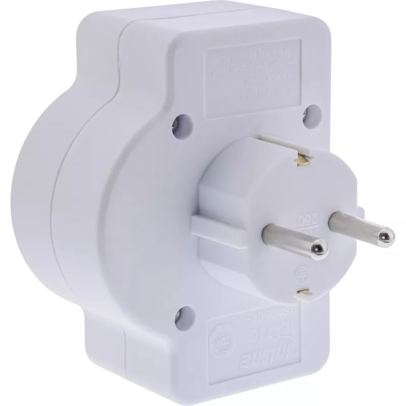 Power Plug Adapter Type F InLine 16471C 2x Type C + Type F balta