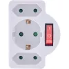 Power Plug Adapter Type F InLine 16471C 2x Type C + Type F balta