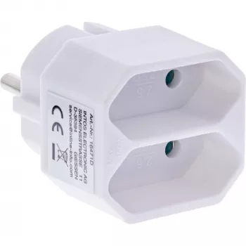 Power Plug Adapter Type F Type C Europlug balta InLine 16471D