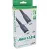 InLine 35902A USB kabelis USB4 Gen 3x2 2 m USB C Melns
