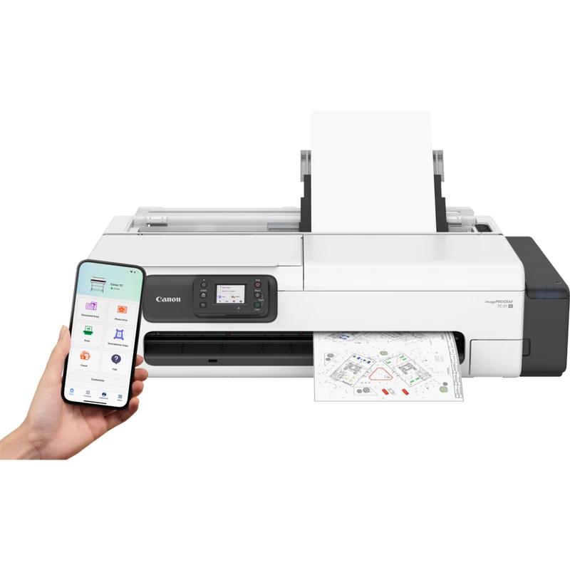 Lielformāta tintes printeris Canon imagePROGRAF TC-21M — krāsu, 2400 x 1200 DPI, A1, Wi‑Fi, Ethernet, 1 GB atmiņa