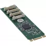InLine 76660W iekšējais seriālais adapteris M.2 vīr. ASIX AX99100 4 Gbit/s